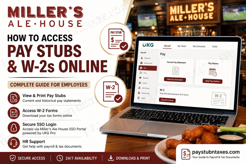 How to Access Miller’s Ale House Pay Stubs and W-2s Online
