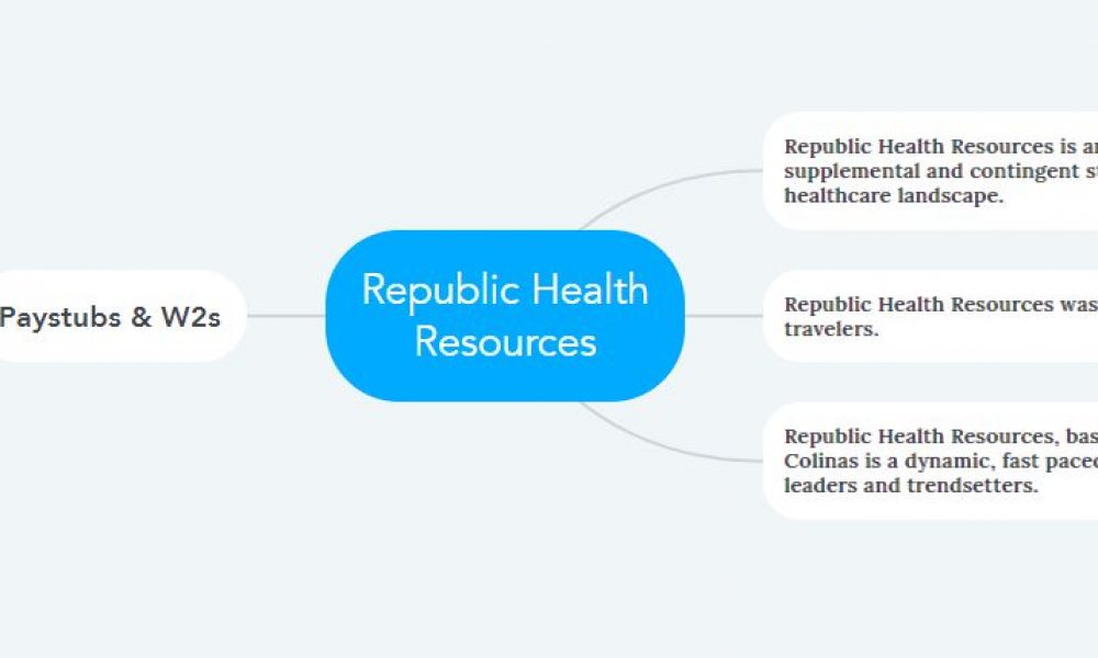 Republic Health Pay Stubs & W2s