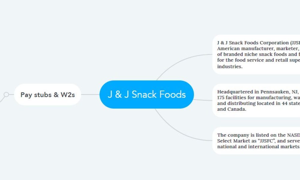 J & J Snack Foods Pay Stubs & W2s